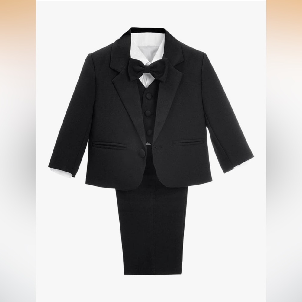 Dressy daisy baby toddler 5 piece set formal tuxedo wedding